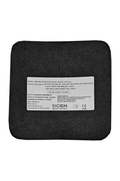 Sioen Ballistics RESTAC NIJ III ICW 15x15cm - Lisäosat ja cummerbundit - 9BF00027FNS0 - 1