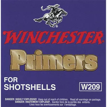 Winchester 209 Shotgun Primer 100pcs - Nallit, patruunoiden lataus - 192110 - 1