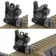 UTG Super Slim Rear Sight Manual Flip-up Tool-free Dual Aperture - Rautatähtäimet kivääreille - 4712274528390 - 3