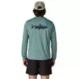 Patagonia M's Cap Cool Daily Shirt - Fitz Roy Trout Basin Green w/Lichen Green - Mustat - 198077688211 - 3
