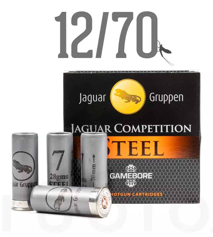 12/70 Jaguar Competition Steel 28g 2,5mm - Teräs Skeet, Trap ja Sporting - 5056217504621 - 2
