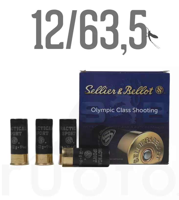 S&B 12/63,5 Practical Sport 32g 3,0mm - IPSC- / SRA-patruunat - 8590690022151 - 2