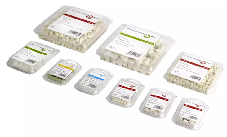 VFG Puhdistustuppo 6,5mm 50pc - Muut aseenhoitotuotteet - 4260419146201 - 1