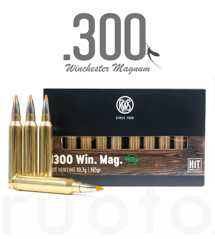 RWS HIT .300 Win Mag 10.7g 20pcs - Patruunat 300 Winchester Mag - 4000294188442 - 1
