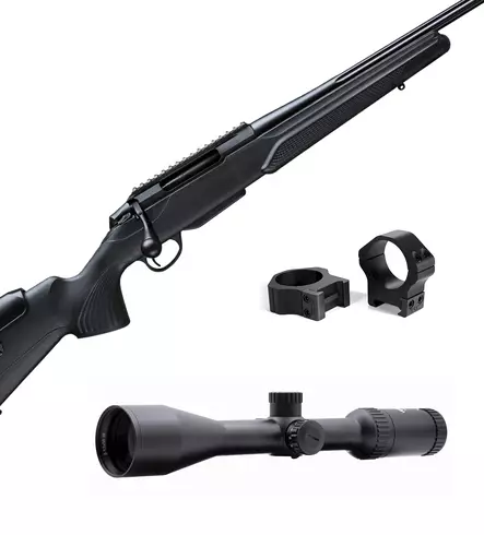 Tikka T3x Deerhunter .308 Win + Nordhunt Vertical T6 2-12x50 - Pulttilukkoiset kiväärit - 602020008RES2 - 1