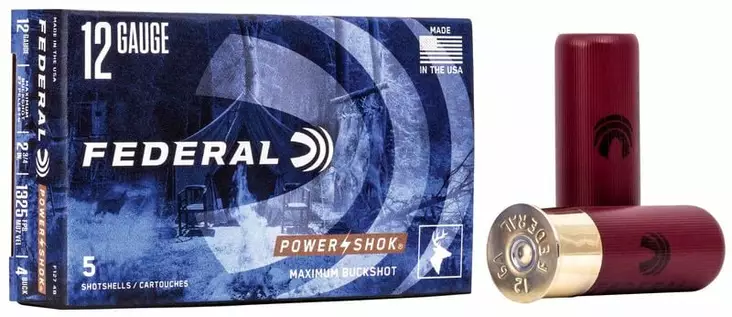 12/70 Federal Power-Shok Buckshot 6,1mm 5pcs - Metsästyspatruunat, muut materiaalit - 029465009762 - 1