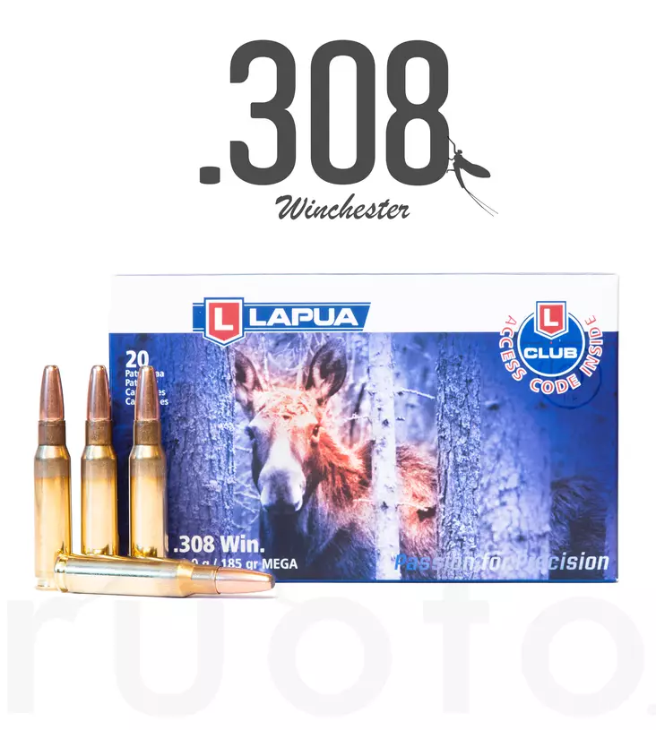 Lapua Mega .308 Win 12g 20pcs - Patruunat 308 Winchester - 6418267101592 - 1