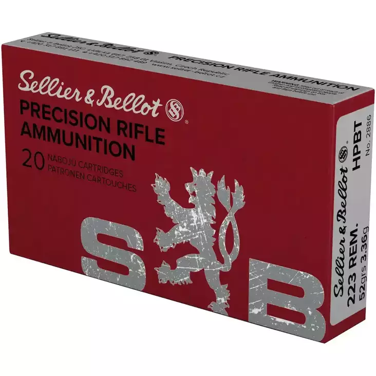 S&B HPBT .223 Rem 3.36g 20pcs - .223 Rem - 8590690342242 - 1