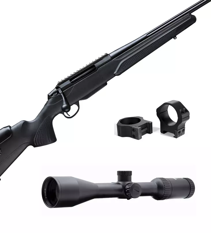 Tikka T3x Deerhunter 6,5 Creedmoor+ Nordhunt Vertical T6 2-12x50 - Pulttilukkoiset kiväärit - 602020001RES2 - 1