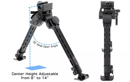 UTG Big Bore Full Stability Bipod - Bipodit ja ampumatuet - 4717385556393 - 2