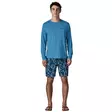 Patagonia M's Cap Cool Daily Shirt - Boardshort Logo Shoreline Rock Melon - Mustat - 198077699163 - 4