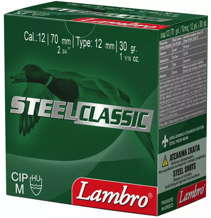 12/70 Lambro Steel Classic 30g - Metsästyspatruunat, teräs - 5213011483013 - 1