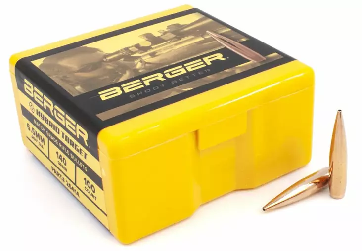 Berger 6,5mm 140gr Hybrid Target 100pcs - 6,5 mm luodit - 679459264143 - 1