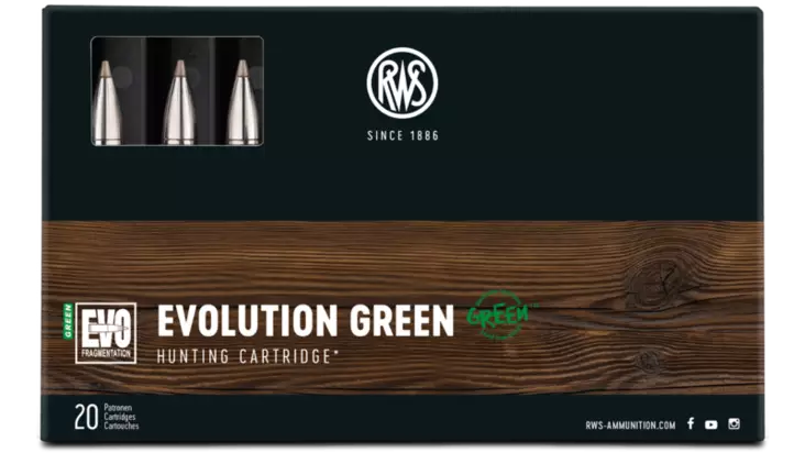 RWS Evolution Green 8x57JRS 9,0g 20pcs - Patruunat 8x57 IS/IRS - 4000294183263 - 1