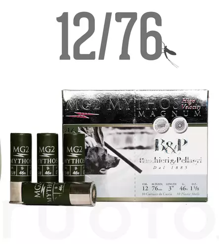 12/76 B&P MG2 Mythos Magnum HV 46g 10pcs - Metsästyspatruunat, lyijy - 8057018390274 - 1