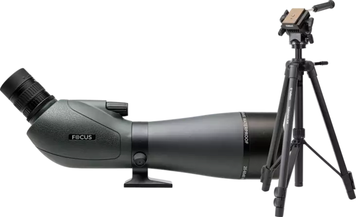Kit Focus Viewmaster 20-60x80 with Velbon VM638 - Kaukoputket - 7391879053314 - 1