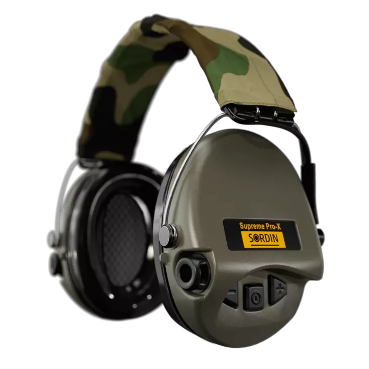 Sordin Supreme Pro-X 1.1 Green-Camo - Kuulosuojaimet - 7392749008984 - 3