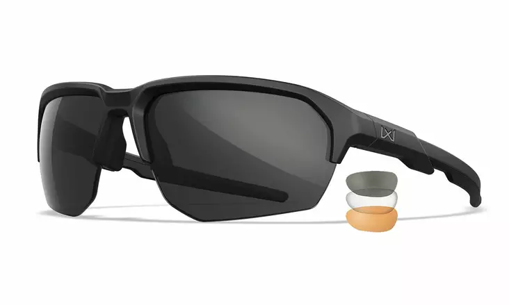 Wiley X WX Jakl Grey & Clear & Light Rust - Matte Black - Ampumalasit - 712316091534 - 1