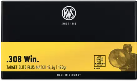 RWS Target Elite Plus .308Win 12,3g 20kpl - Patruunat 308 Winchester - 4000294086335 - 1