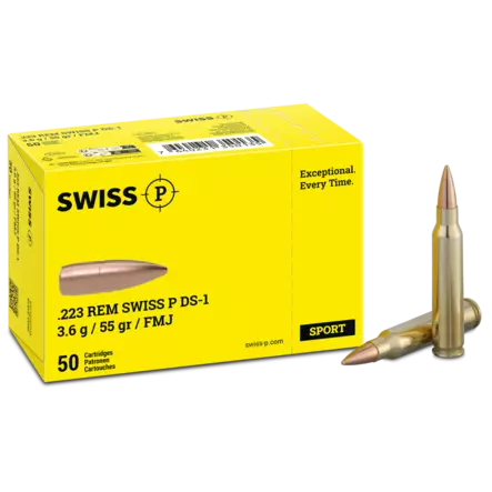 Swiss P DS-1 FMJ .223 Rem 3,6g - .223 Rem - 7640231350135 - 1