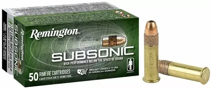 Remington Subsonic .22LR 40gr Copper Plated Hollow Point 50kpl - Patruunat 22 LR - 147700000265 - 1