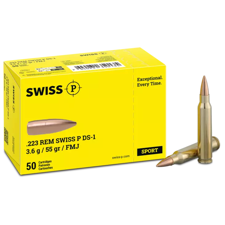 Swiss P DS-1 FMJ .223 Rem 3,6g - .223 Rem - 7640231350135 - 1