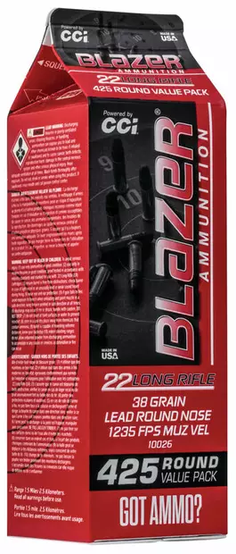 CCI Blazer LRN .22 LR 2,46g 425pcs - .22 Lr - 604544652406 - 1