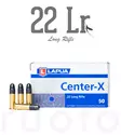 Lapua Center-X .22 LR 2,59g 50pcs - .22 Lr - 4023045421636 - 1