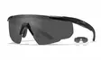 Wiley X Saber Advanced Grey & Clear - Matte Black - Ampumalasit - 712316000116 - 1