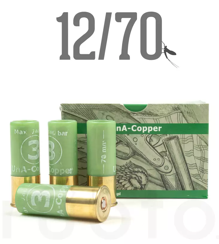 12/70 UnA Copper 3,50mm 32g 10pcs - Metsästyspatruunat, muut materiaalit - 6430068624346 - 2