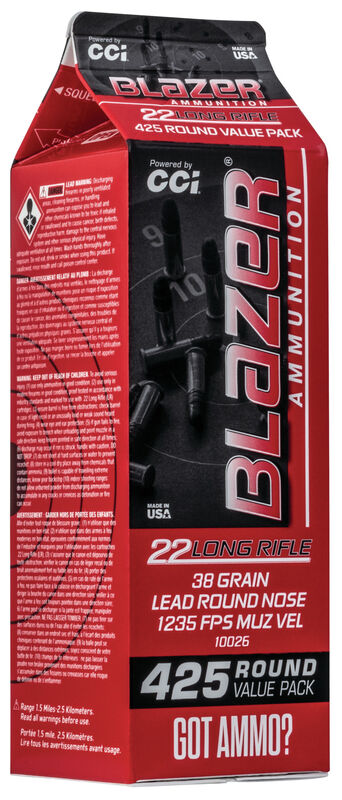 CCI Blazer LRN .22 LR 2,46g 425pcs - .22 Lr - 604544652406 - 1