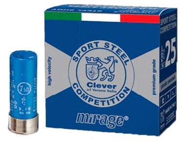 12/70 Clever Mirage T2 Soft Steel Trap 7 24g - Teräs Skeet, Trap ja Sporting - 920407 - 1