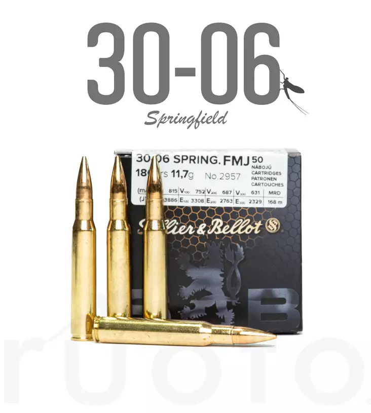 S&B FMJ 30-06 Sprg 11,7g - Muut kiväärikaliiperit urheiluammuntaan - 8590690331697 - 1