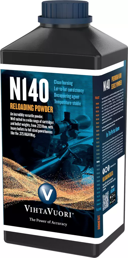 Vihtavuori Premium Gunpowder N140 1kg - 1 kg ruutipakkaukset - 6420615700067 - 1