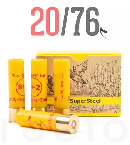 20/76 UnA SuperSteel 2,25/3.8mm - Metsästyspatruunat, teräs - 6430068625398 - 1