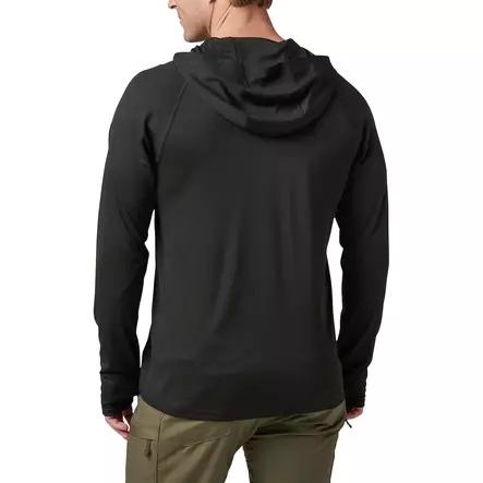 5.11 Sulli UV Hood L/S Black - Taktiset paidat - 888579661668 - 2
