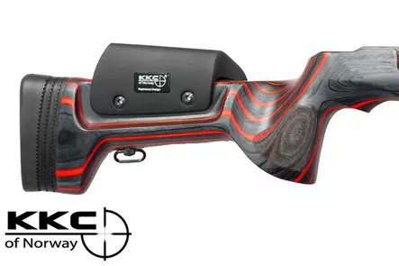 KKC Black/Red - Kiväärintukit Laminaatti - 8188 - 2