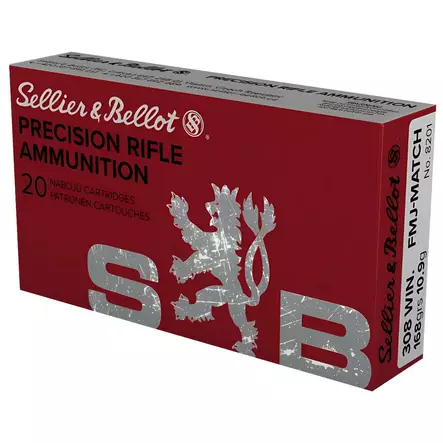 S&B FMJ Match.308 Win 10,9g 20pcs - .308 Win - 8590690344888 - 1