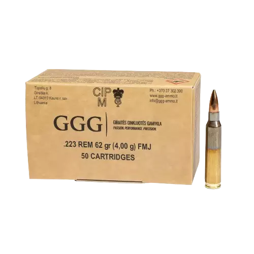 GGG FMJ .223 Rem 4.0g 50pcs - .223 Rem - 4779032300308 - 1