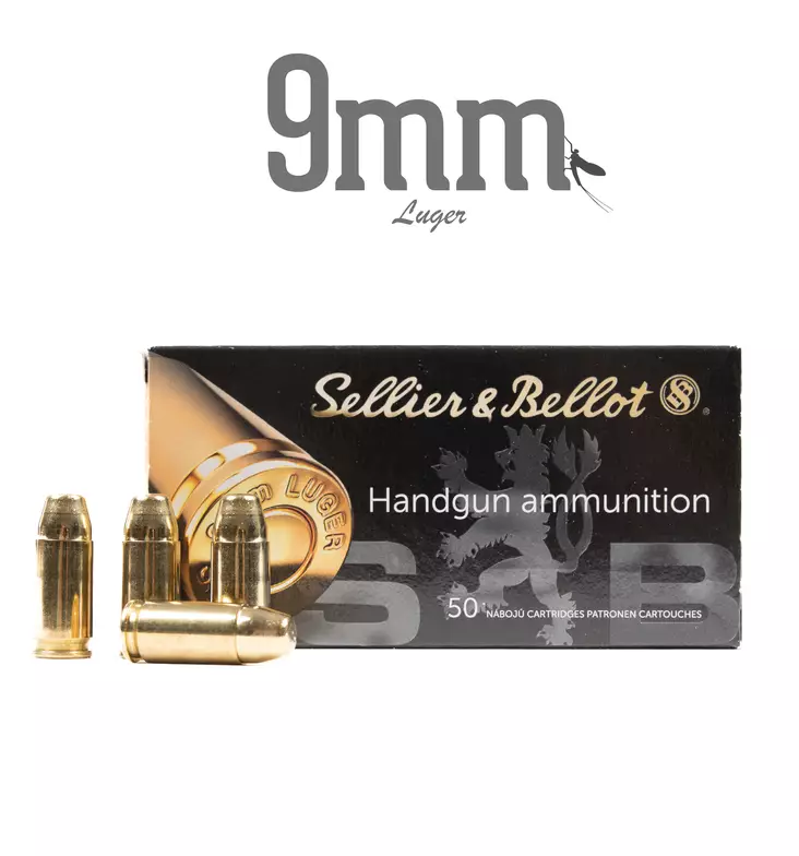 S&B 9mm Luger FMJ 9,7g Subsonic 50pcs - Patruunat 9x19 - 8590690311668 - 2
