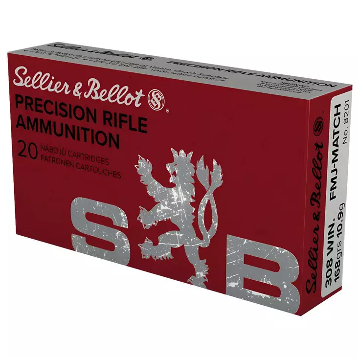 S&B FMJ Match.308 Win 10,9g 20pcs - .308 Win - 8590690344888 - 1
