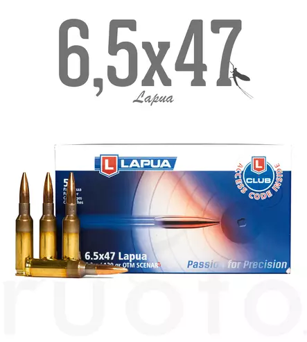 Lapua Scenar-L 6,5x47 8,8g 50pcs - Muut kiväärikaliiperit urheiluammuntaan - 6418267103329 - 1