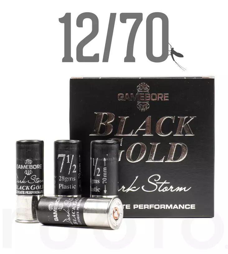 12/70 Gamebore Black Gold Dark Storm 28g 25pcs - Lyijy Skeet, Trap ja Sporting - 5056217500159 - 2