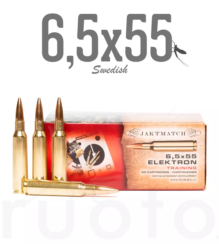 Norma Jaktmatch 6,5x55 SE 8,0g 50pcs - Muut kiväärikaliiperit urheiluammuntaan - 7393923331669 - 1