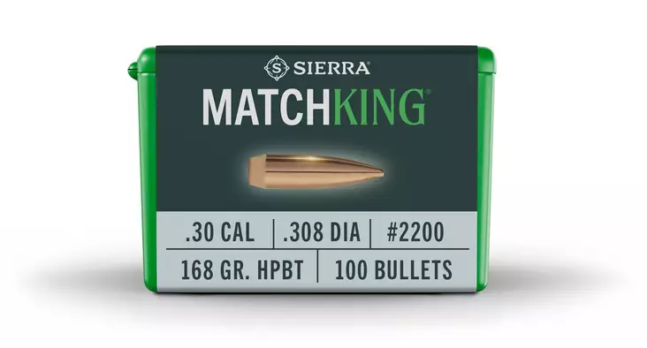 Sierra MatchKing.30 168 GR HPBT 100pcs - .30 luodit - 092763022009 - 1