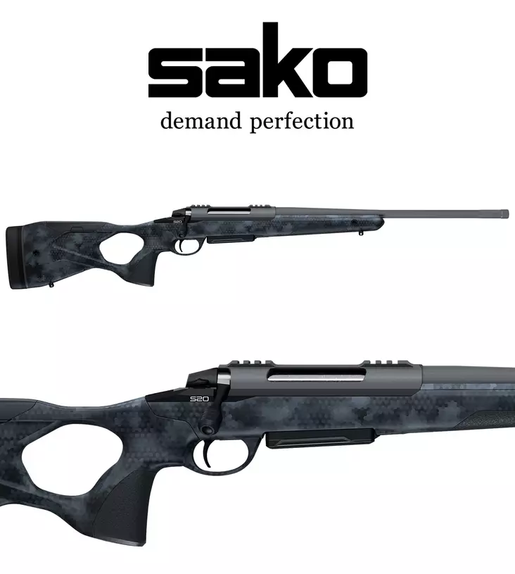 Sako S20 Hunter Cerakote Black Rock 6,5 Creedmoor - Pulttilukkoiset kiväärit - S00004665B - 1