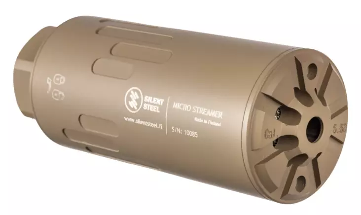 Silent Steel Micro Flow Streamer 5,56 Magpul FDE - Äänenvaimentimet AR-15 - MST556FDE-SS - 2